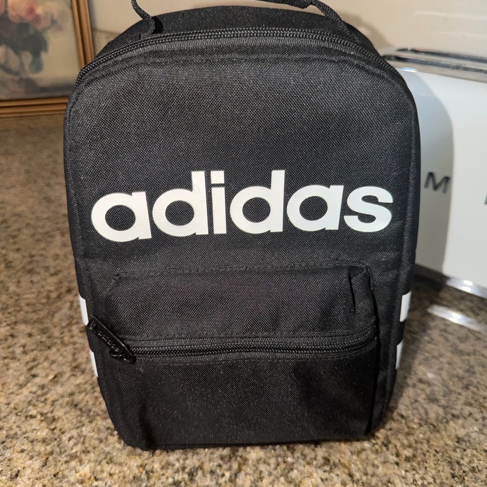Adidas Black and White Men's Backpack